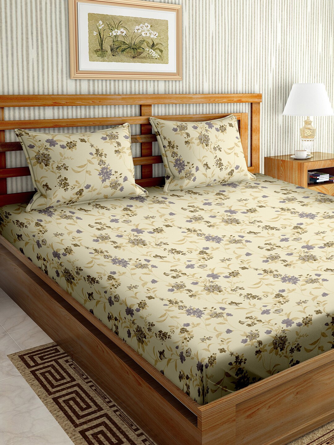 BELLA CASA Stella Collection Grey Printed 180 TC Cotton King Bedsheet & 2 Pillow Covers
BELLA CASA Stella Collection Grey Printed 180 TC Cotton King Bedsheet & 2 Pillow Covers