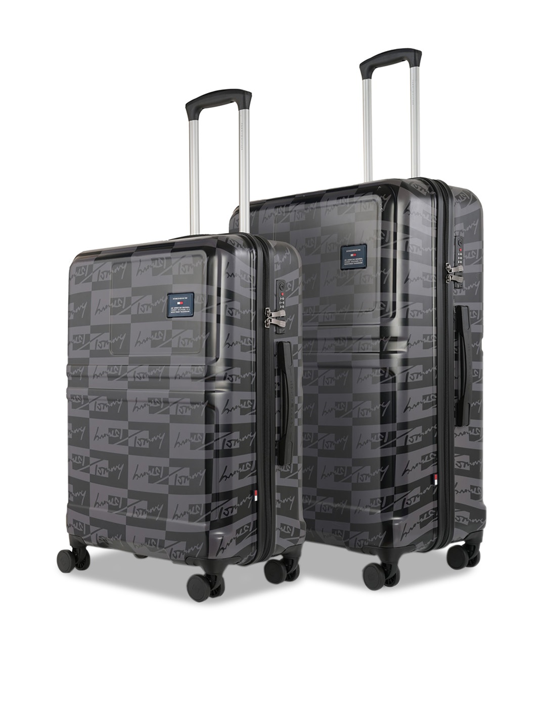 Tommy Hilfiger Unisex Set Of 2 Water Resistant Hard-Sided Cabin & Large Trolley Suitcases, Black
Tommy Hilfiger Unisex Set Of 2 Water Resistant Hard-Sided Cabin & Large Trolley Suitcases, Black