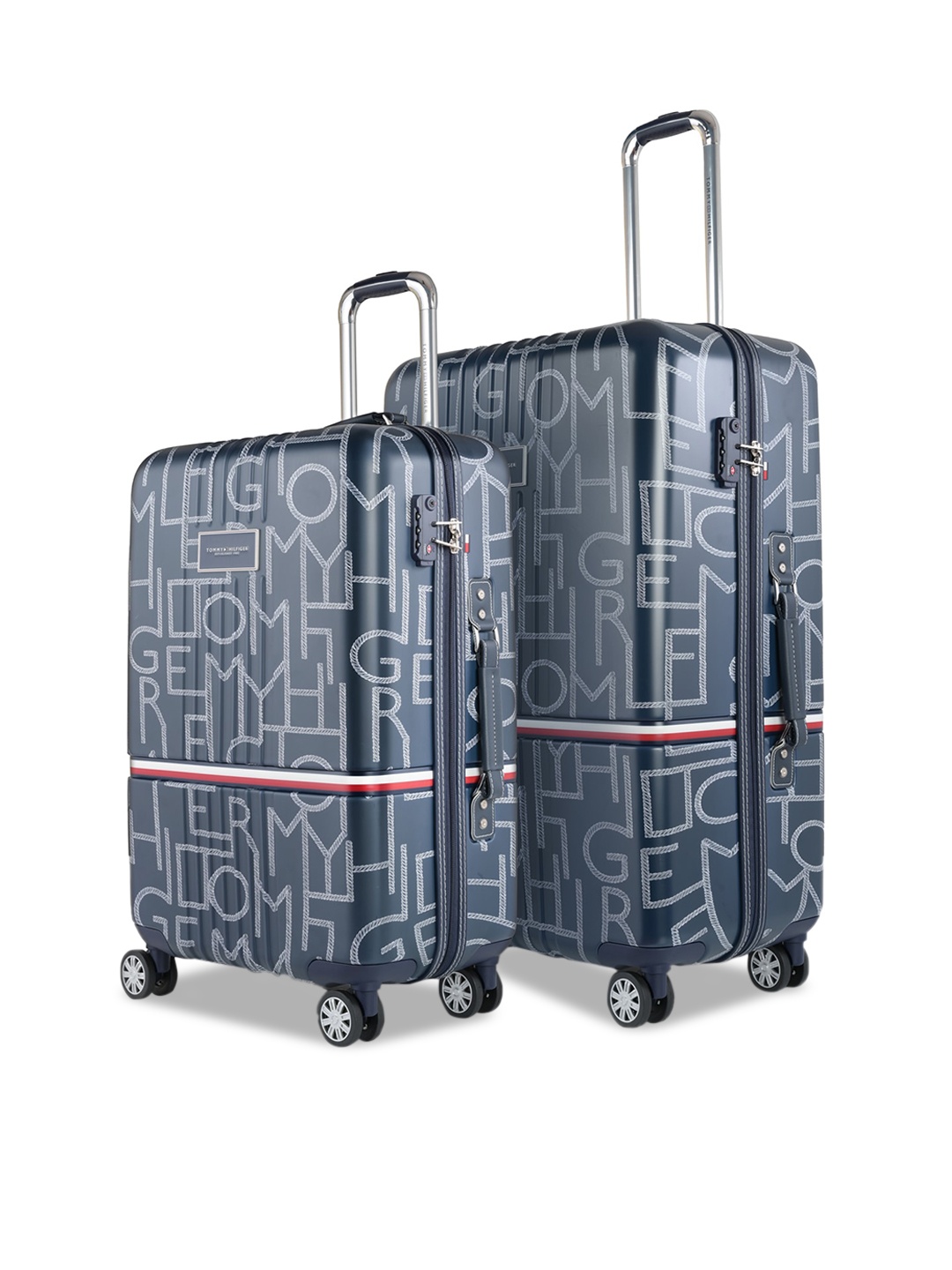 Tommy Hilfiger Unisex Set Of 2 Water Resistant Hard-Sided Large & ABS Trolley Suitcase, Navy blue
Tommy Hilfiger Unisex Set Of 2 Water Resistant Hard-Sided Large & ABS Trolley Suitcase, Navy blue