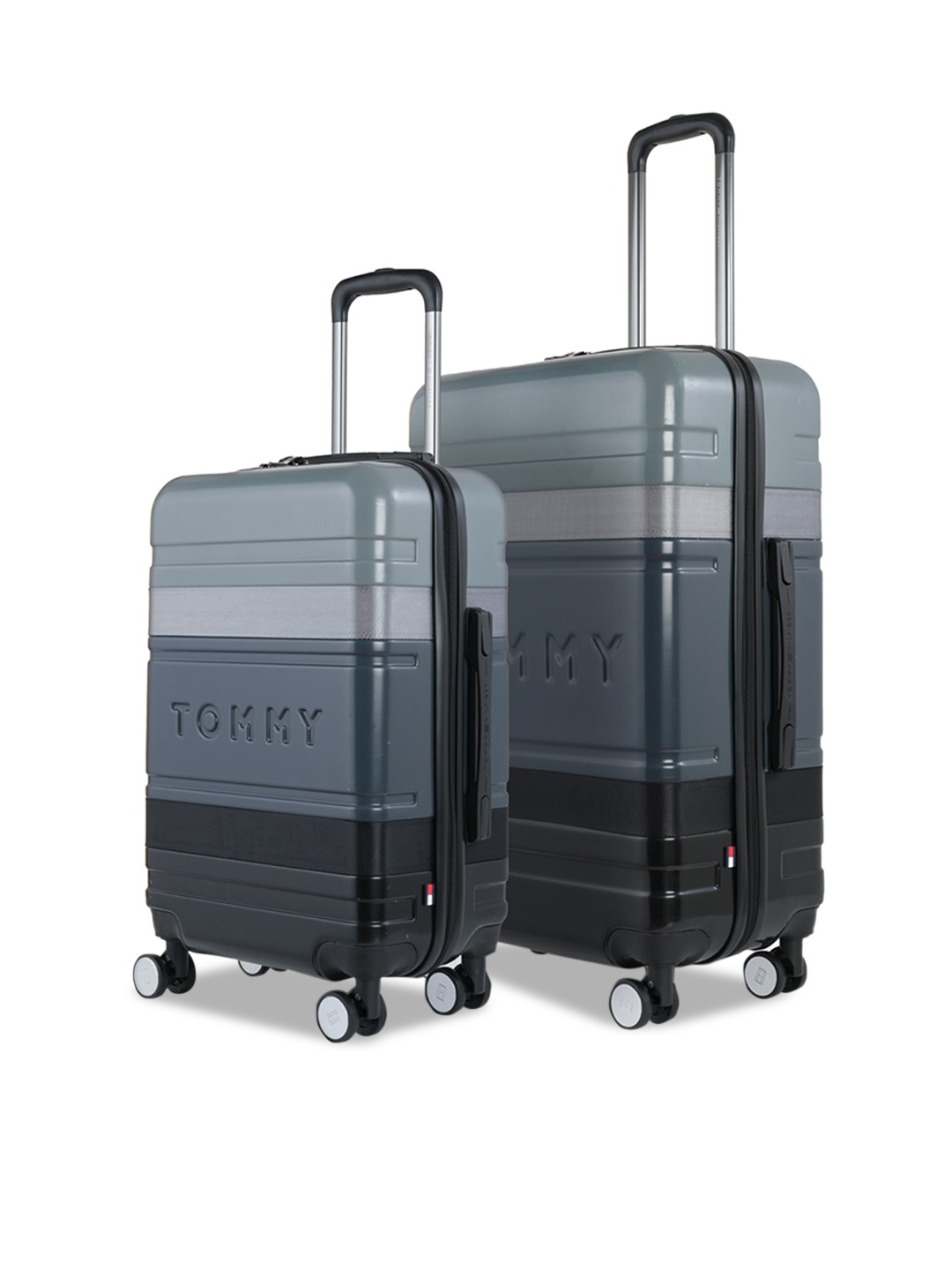 Tommy Hilfiger Unisex Set Of 2 Water Resistant Hard-Sided & Medium ABS Trolley Suitcase, Grey
Tommy Hilfiger Unisex Set Of 2 Water Resistant Hard-Sided & Medium ABS Trolley Suitcase, Grey