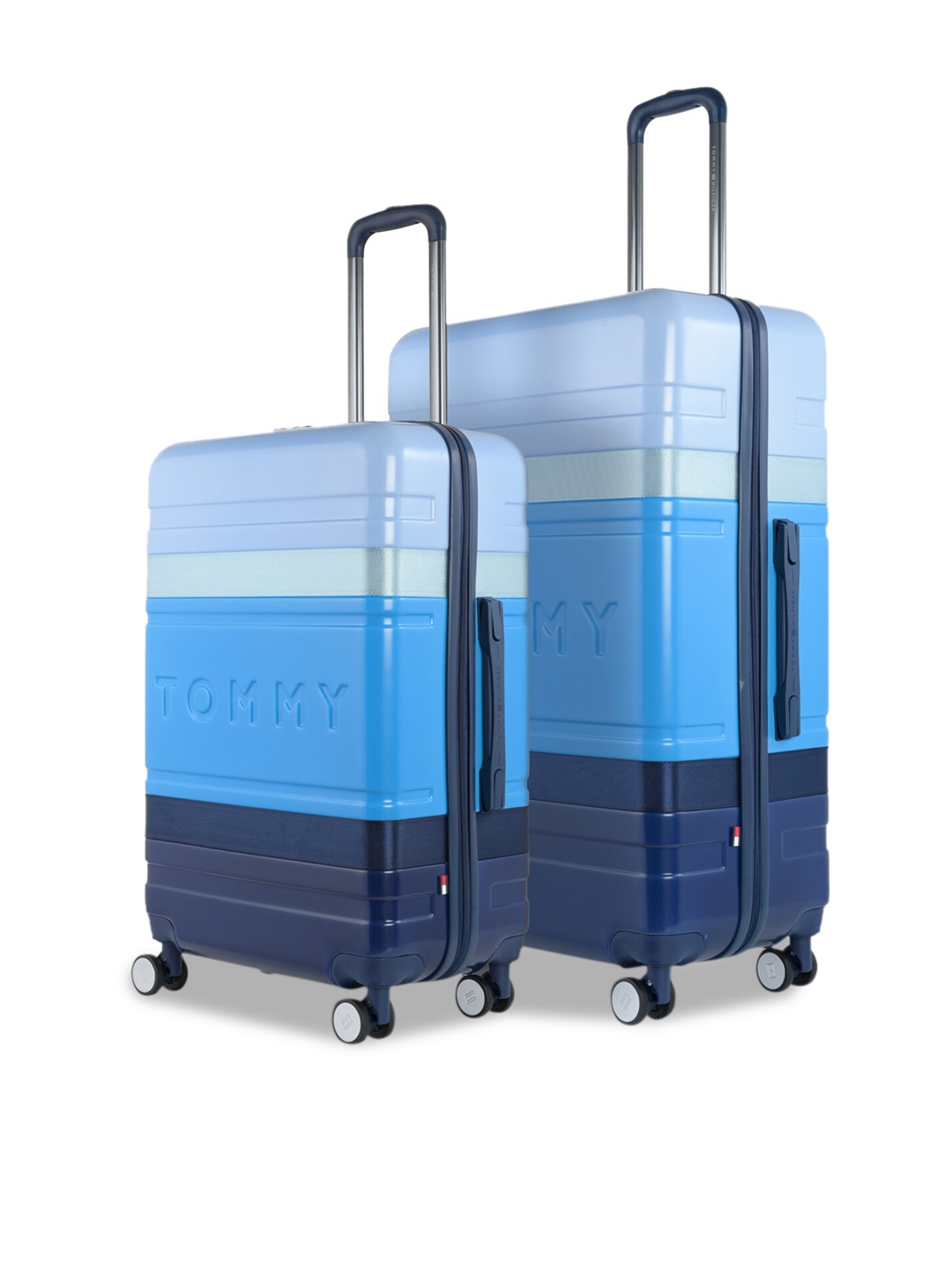 Tommy Hilfiger Unisex Set Of 2 Textured Water Resistant Hard Sided Trolley Suitcase, Blue
Tommy Hilfiger Unisex Set Of 2 Textured Water Resistant Hard Sided Trolley Suitcase, Blue