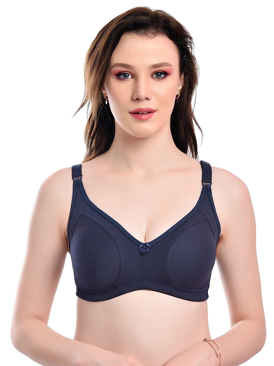 SMARTERKIDS Heavily Padded Non Wired All Day Comfort Full Coverage T-shirt Bra, Navy blue
SMARTERKIDS Heavily Padded Non Wired All Day Comfort Full Coverage T-shirt Bra, Navy blue