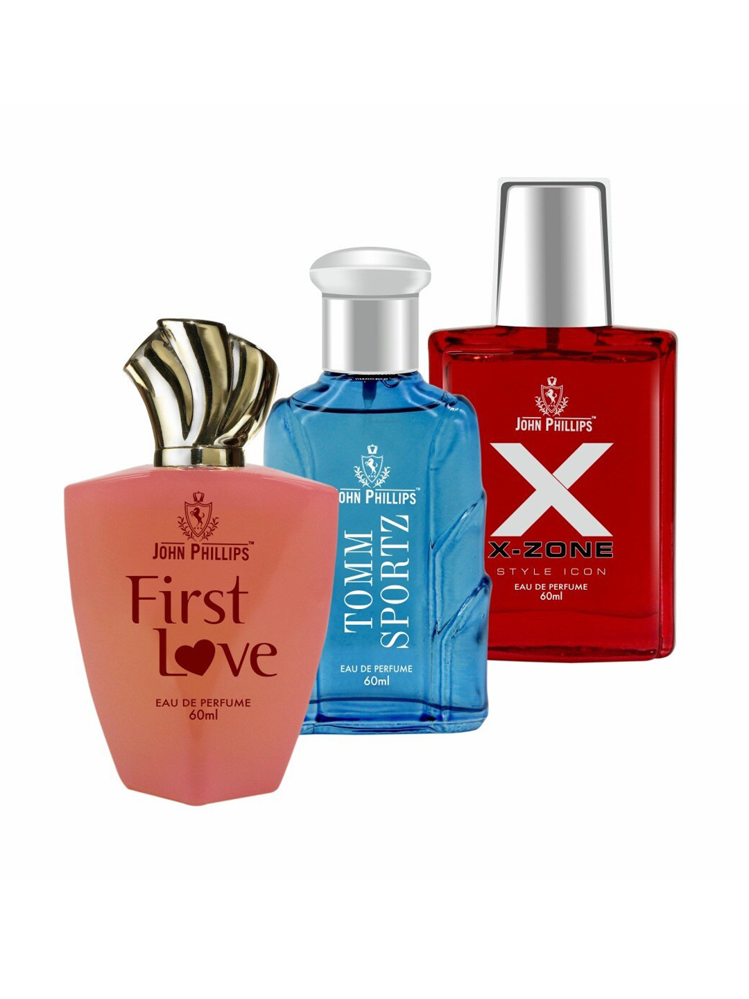 JOHN PHILLIPS Set Of 3 First Love - Magic Rose & XX-Zone Eau De Perfumes 60ml Each, Peach
JOHN PHILLIPS Set Of 3 First Love - Magic Rose & XX-Zone Eau De Perfumes 60ml Each, Peach