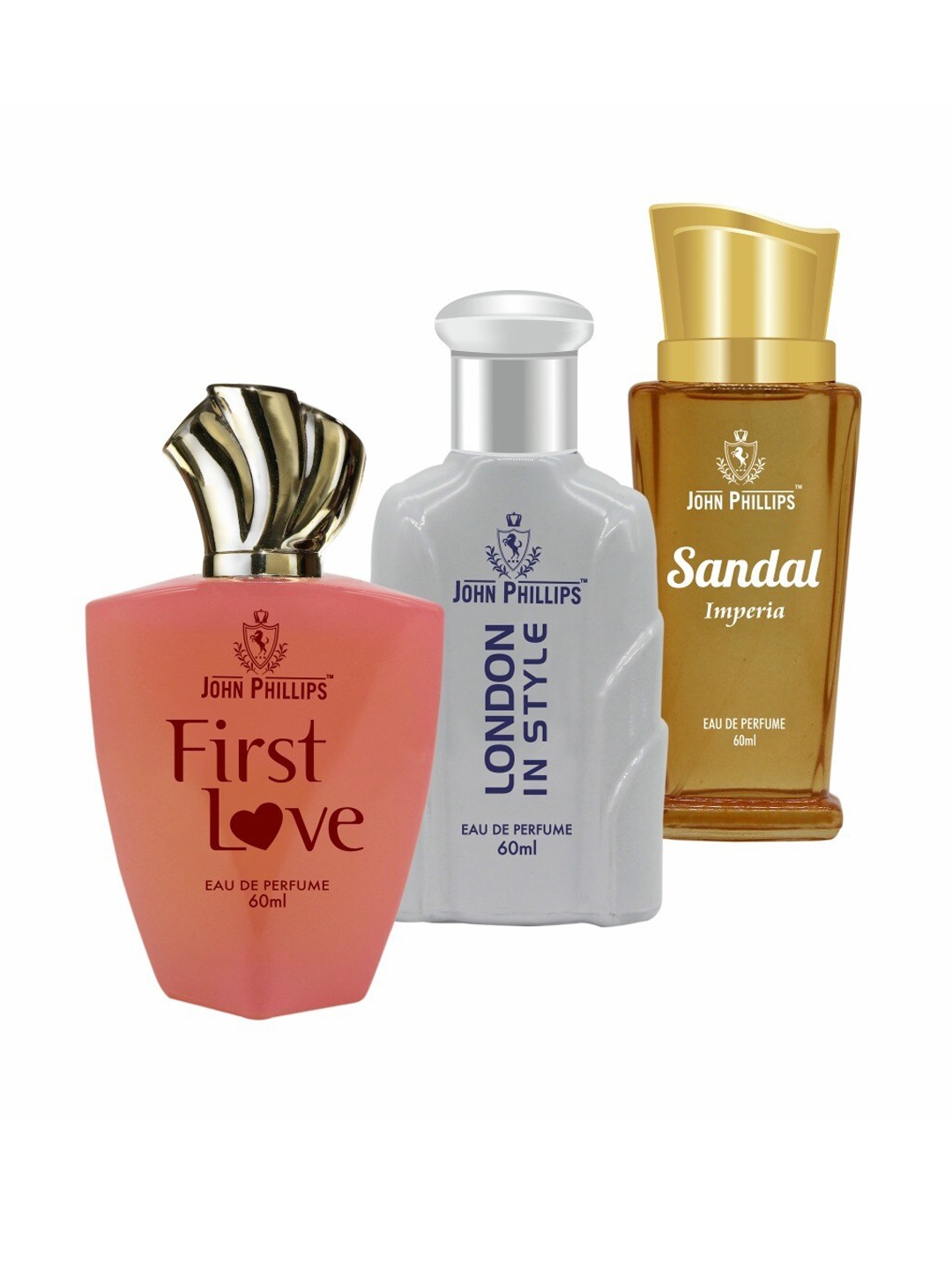 JOHN PHILLIPS Set Of 3 First Love & London In Style & Sandal Eau De Perfumes 60ml Each, Peach
JOHN PHILLIPS Set Of 3 First Love & London In Style & Sandal Eau De Perfumes 60ml Each, Peach