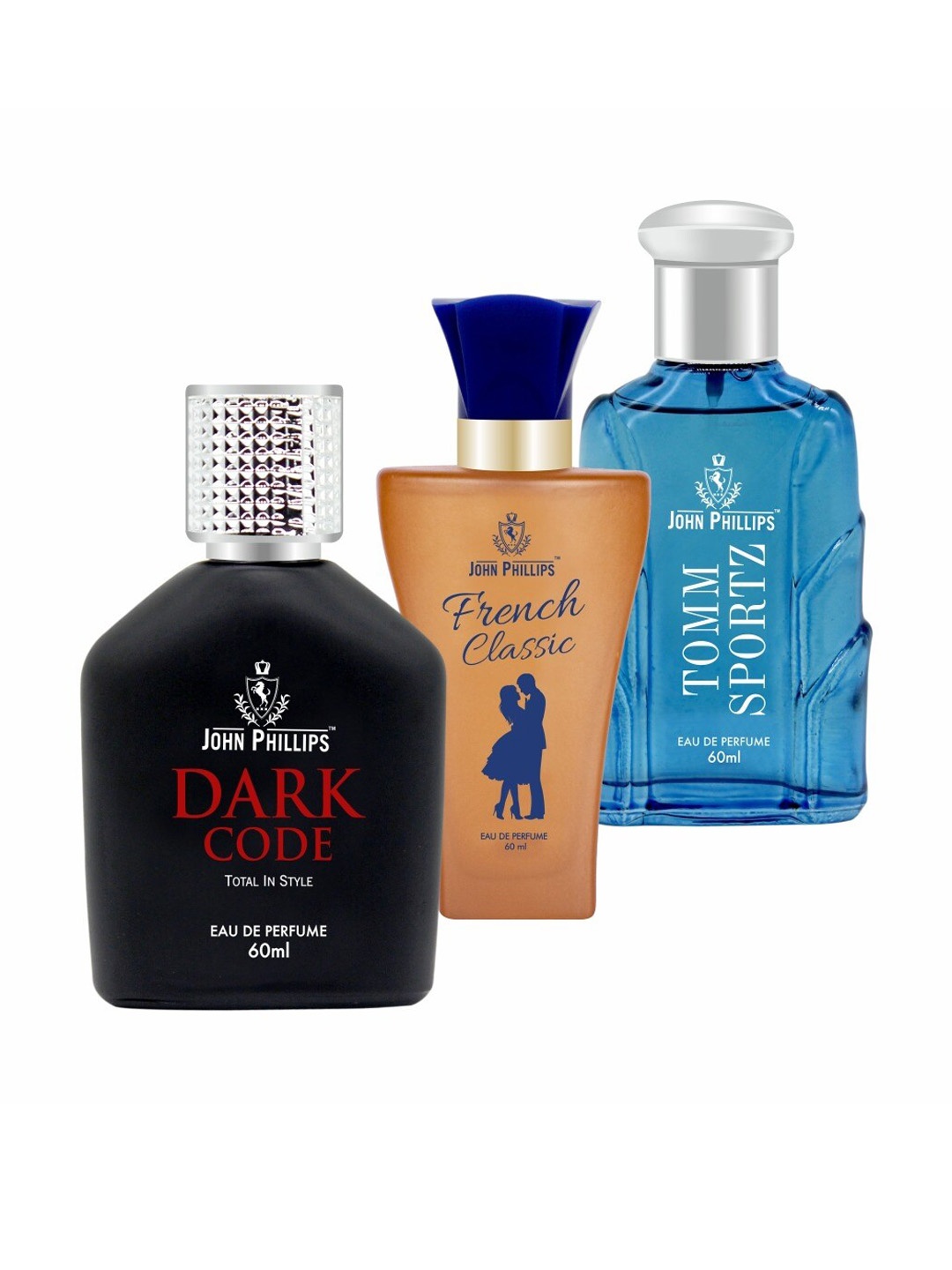 JOHN PHILLIPS Set Of 3 Dark Mode-French Classic & Tomm Sportz Eau De Perfumes 60ml Each, Na
JOHN PHILLIPS Set Of 3 Dark Mode-French Classic & Tomm Sportz Eau De Perfumes 60ml Each, Na