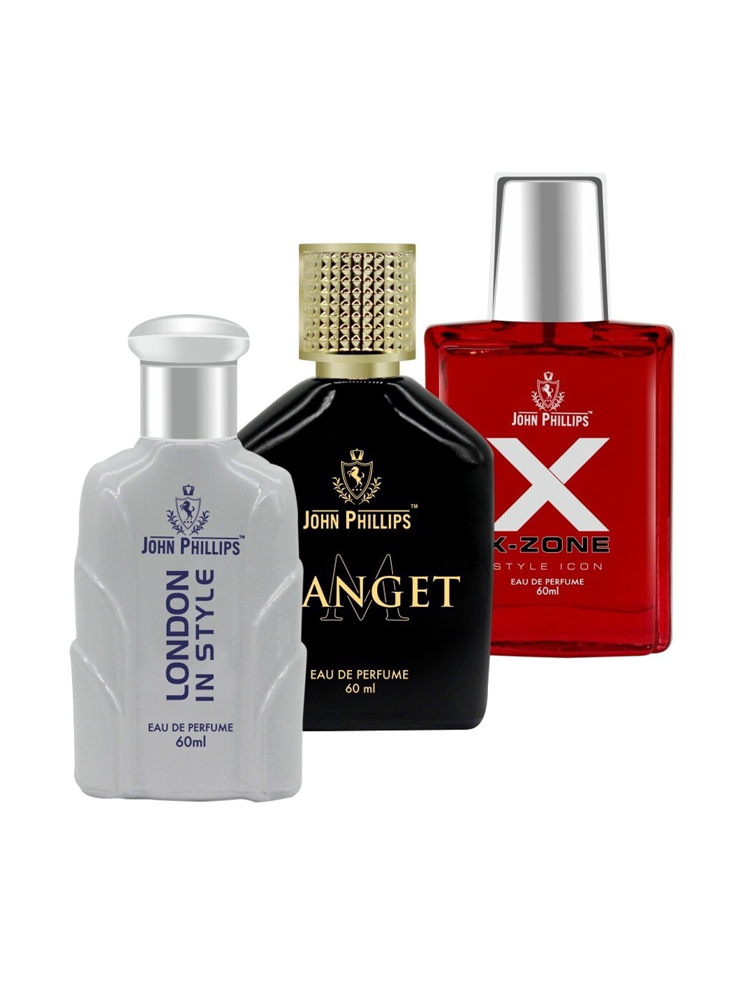 JOHN PHILLIPS Set Of 3 London In Style -Magnet & XX-Zone Eau De Perfumes 60ml Each, Na
JOHN PHILLIPS Set Of 3 London In Style -Magnet & XX-Zone Eau De Perfumes 60ml Each, Na