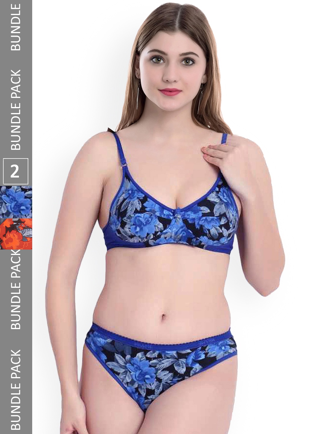 Aamarsh Pack Of 2 Floral Printed Cotton Lingerie Set AP_Sunflower S_Blue,Red_30
Aamarsh Pack Of 2 Floral Printed Cotton Lingerie Set AP_Sunflower S_Blue,Red_30