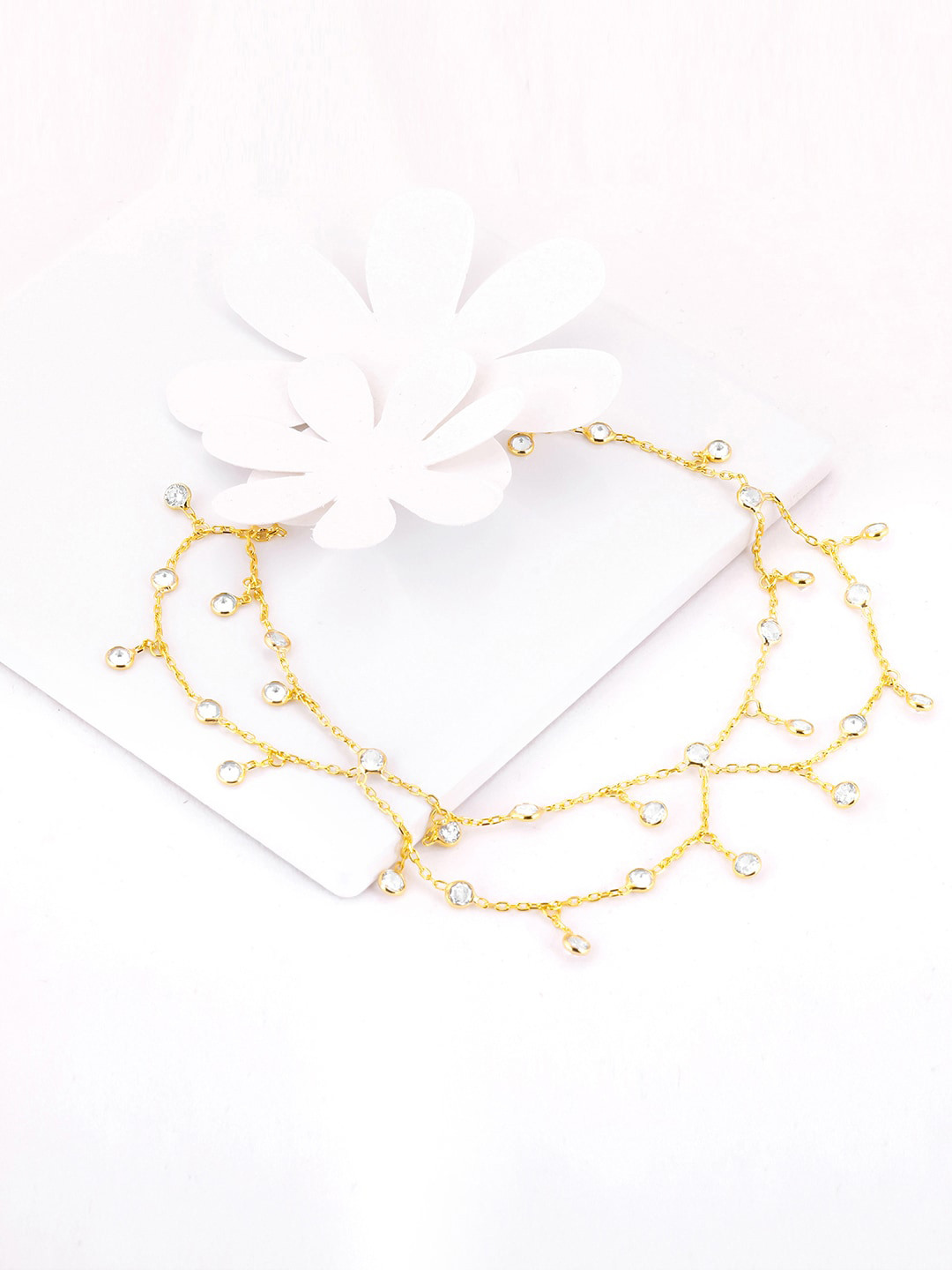 GIVA 92.5 Sterling Silver Gold-Plated Mesmerizing-Charm Anklet (1 Piece)
GIVA 92.5 Sterling Silver Gold-Plated Mesmerizing-Charm Anklet (1 Piece)