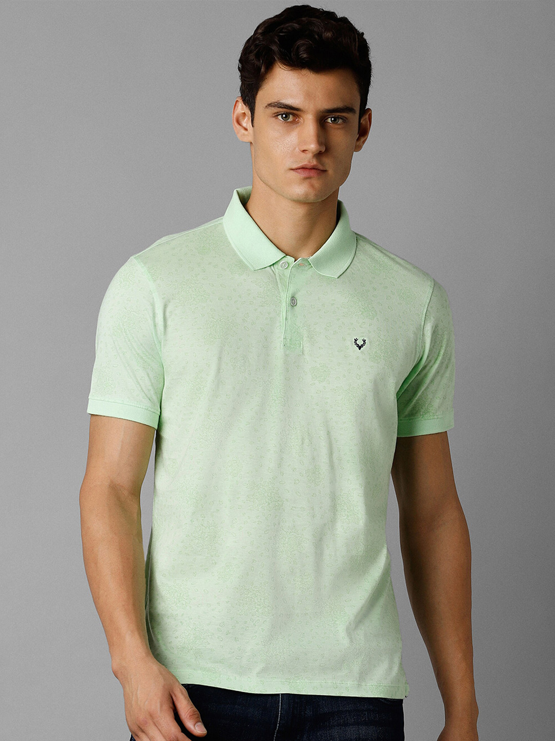 Allen Solly Polo Collar Regular Fit Pure Cotton T-shirt, Green
Allen Solly Polo Collar Regular Fit Pure Cotton T-shirt, Green