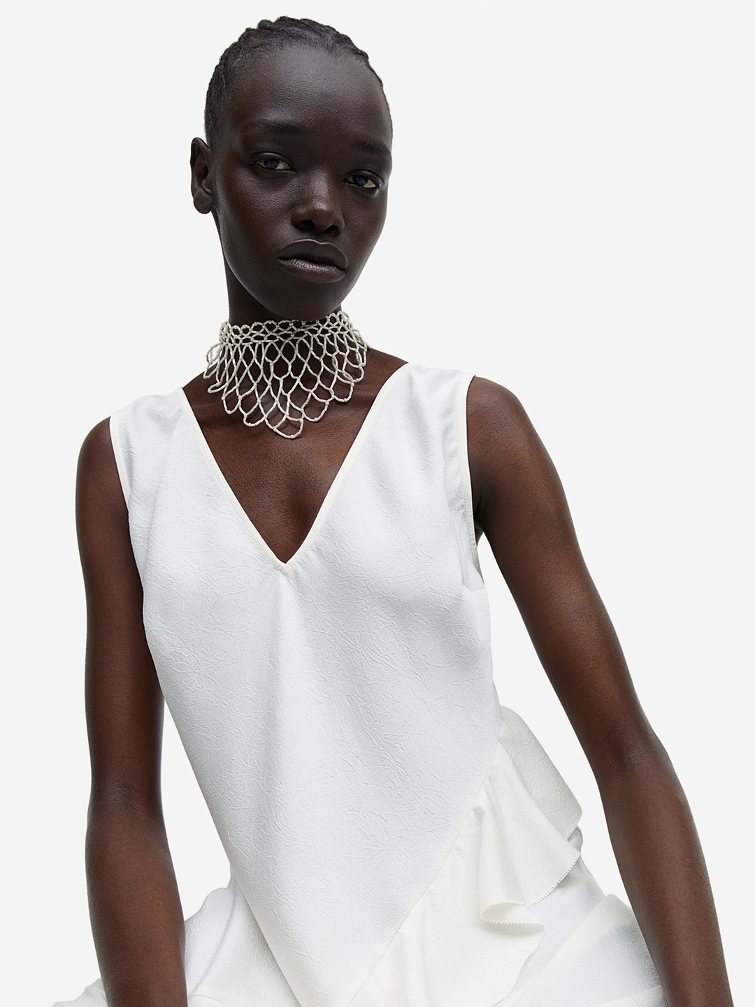 H&M Short Beaded Necklace, Gold