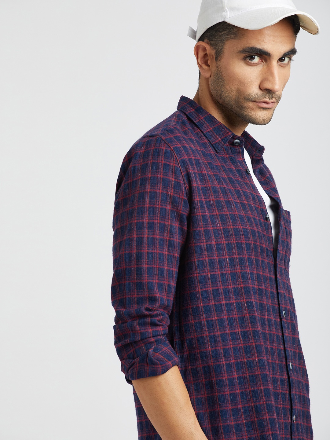 THE BEAR HOUSE Tartan Checked Slim Fit Flannel Pure Cotton Casual Shirt, Navy blue
THE BEAR HOUSE Tartan Checked Slim Fit Flannel Pure Cotton Casual Shirt, Navy blue