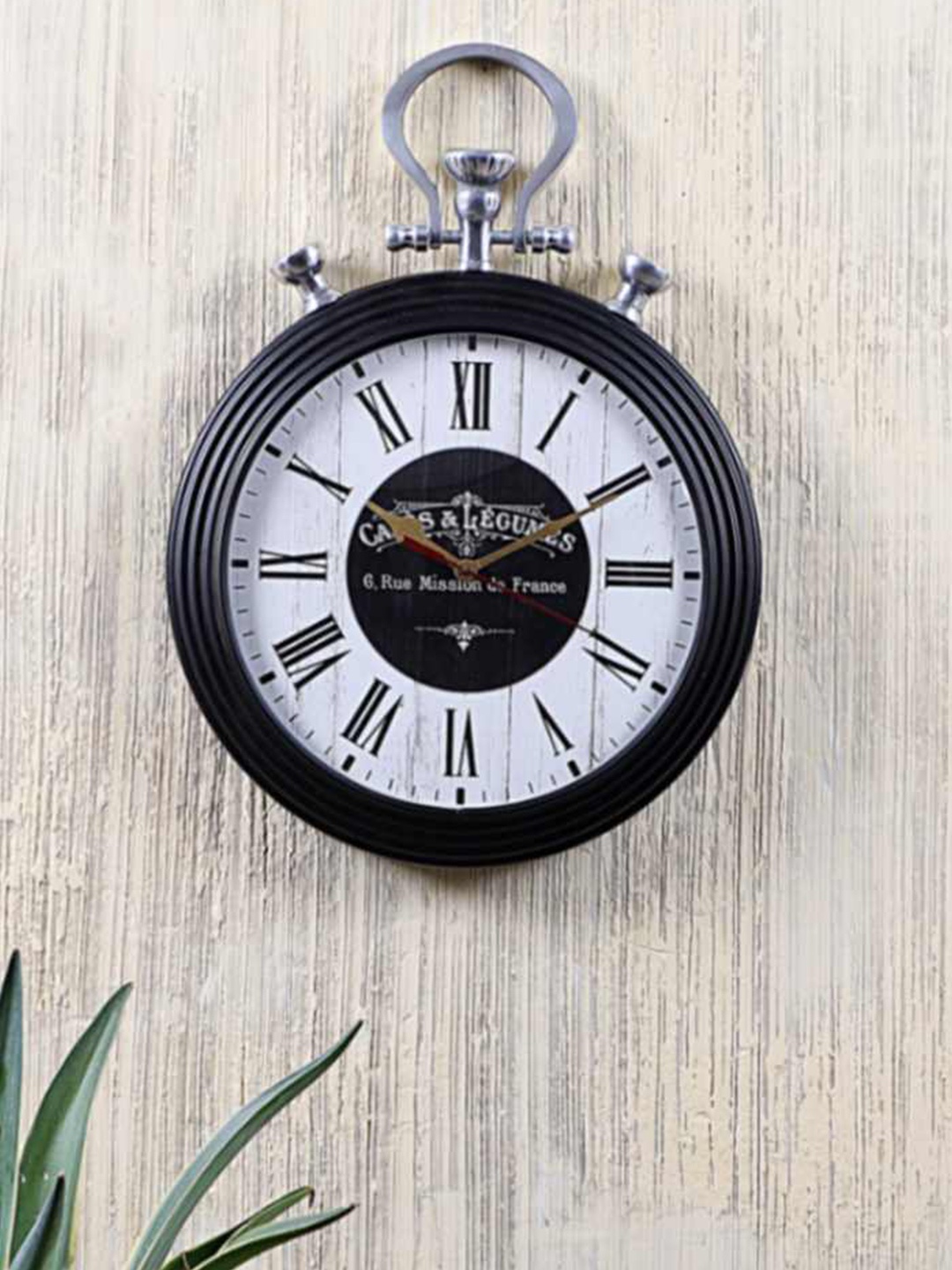 EXIM DECOR Nickel Hook Design Coated Legumes Modern with Easy-to-Read Numerals Wall Clock, Black
EXIM DECOR Nickel Hook Design Coated Legumes Modern with Easy-to-Read Numerals Wall Clock, Black