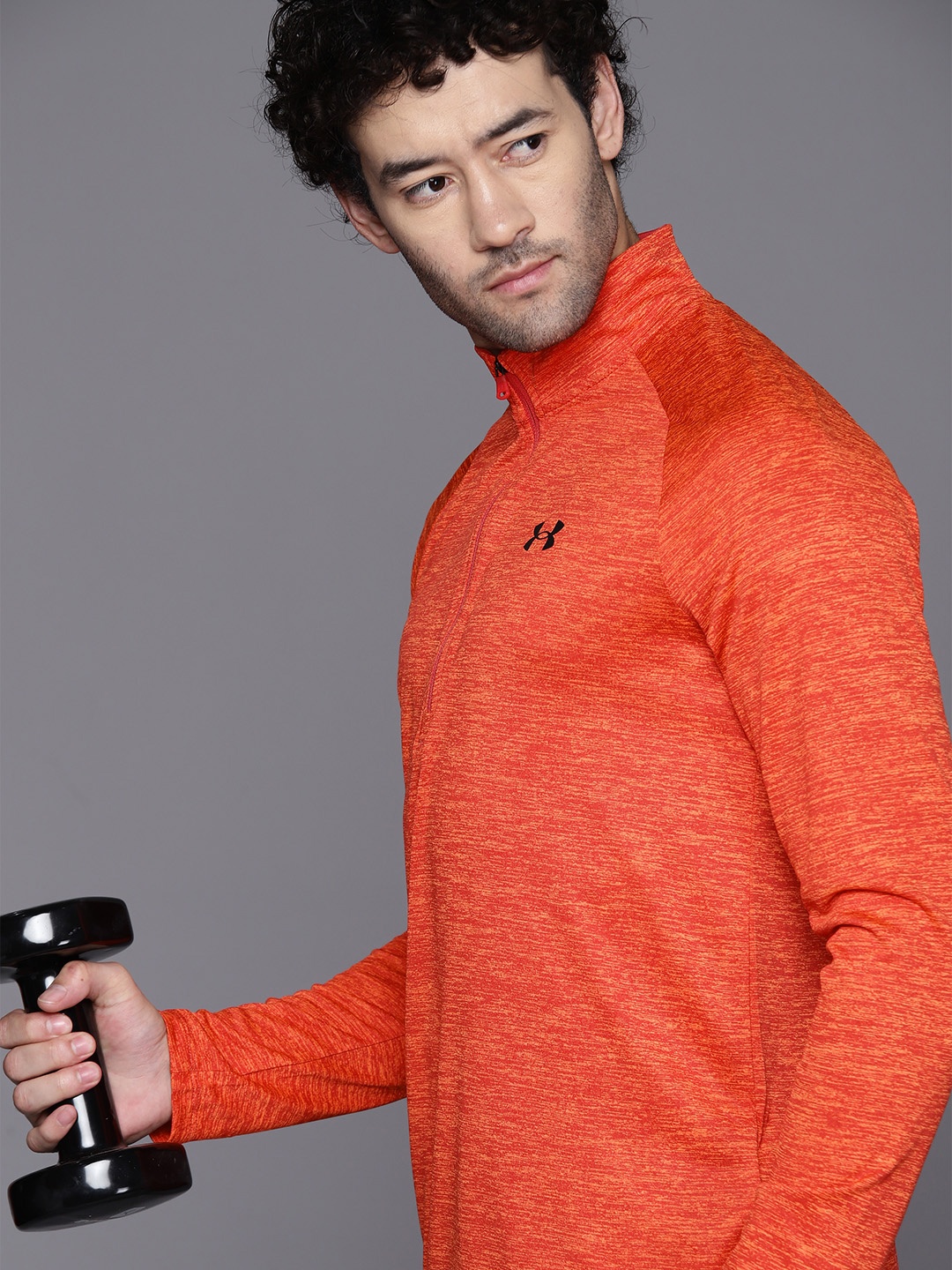 UNDER ARMOUR Tech 2.0 Mock Neck Half Zipper Moisture Wicking Training Loose T-shirt, Orange
UNDER ARMOUR Tech 2.0 Mock Neck Half Zipper Moisture Wicking Training Loose T-shirt, Orange