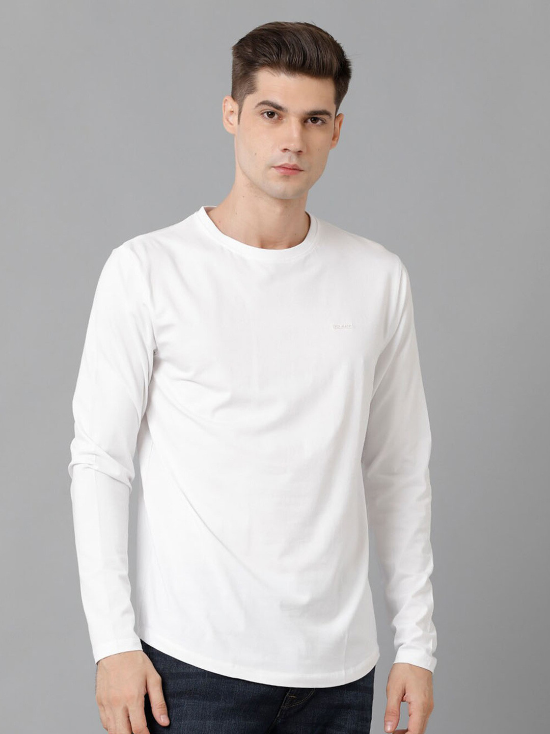 Voi Jeans Round Neck Cotton T-shirt, White 
Voi Jeans Round Neck Cotton T-shirt, White