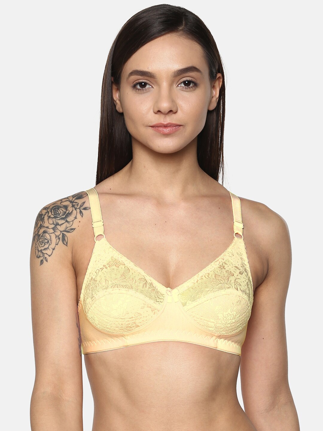 Leading Lady Floral Lace All Day Comfort Cut And Sew Medium Coverage Cotton Everyday Bra, Yellow
Leading Lady Floral Lace All Day Comfort Cut And Sew Medium Coverage Cotton Everyday Bra, Yellow
