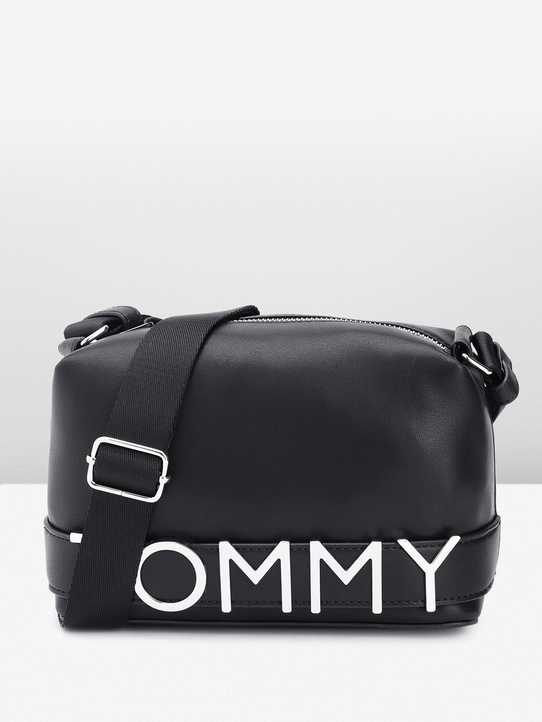 Tommy Hilfiger Brand Logo Sling Bag, Black