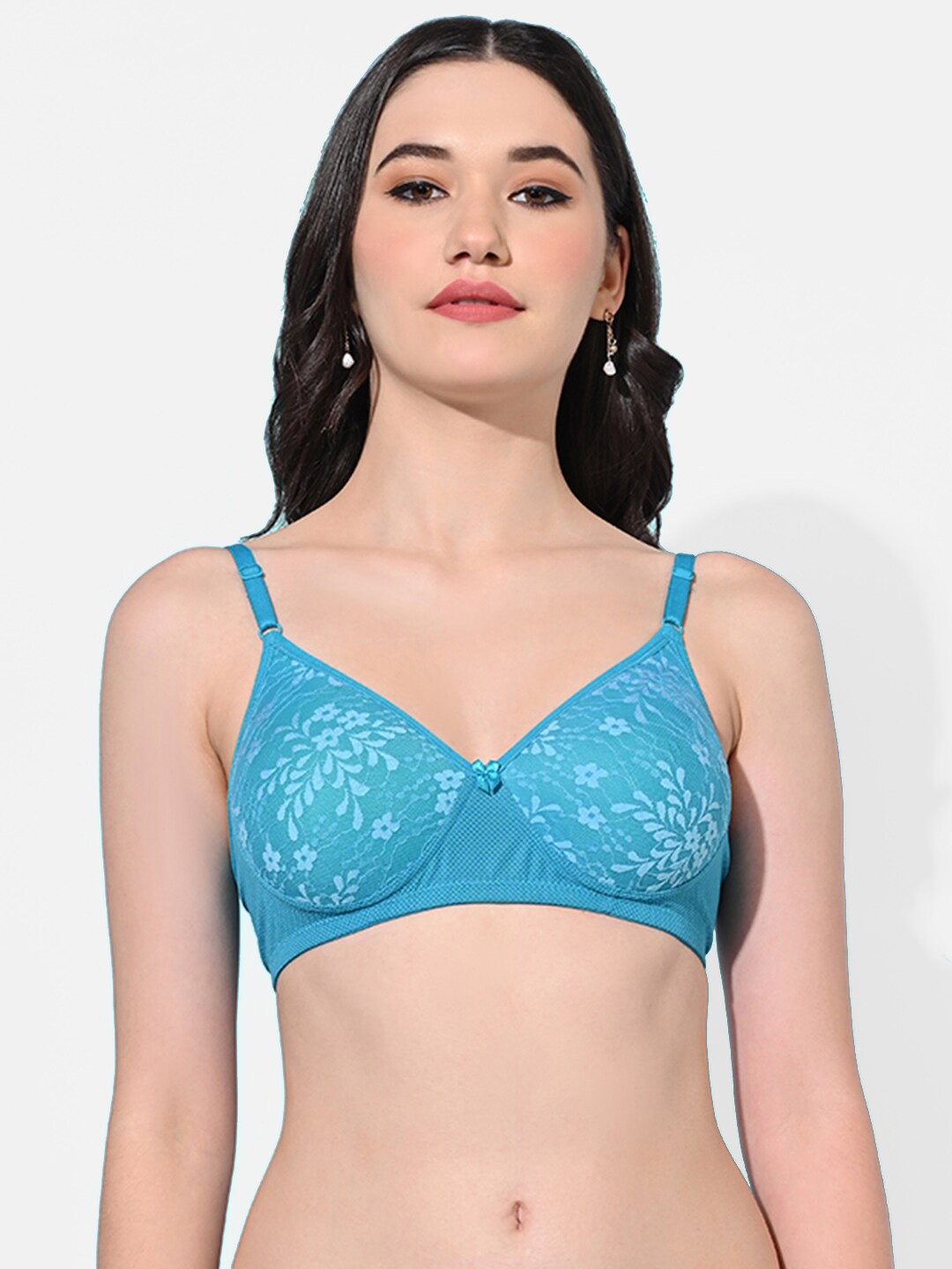 FIMS Floral Printed Cotton Lycra Lightly Padded All Day Comfort Seamless Super Support Bra, Blue
FIMS Floral Printed Cotton Lycra Lightly Padded All Day Comfort Seamless Super Support Bra, Blue