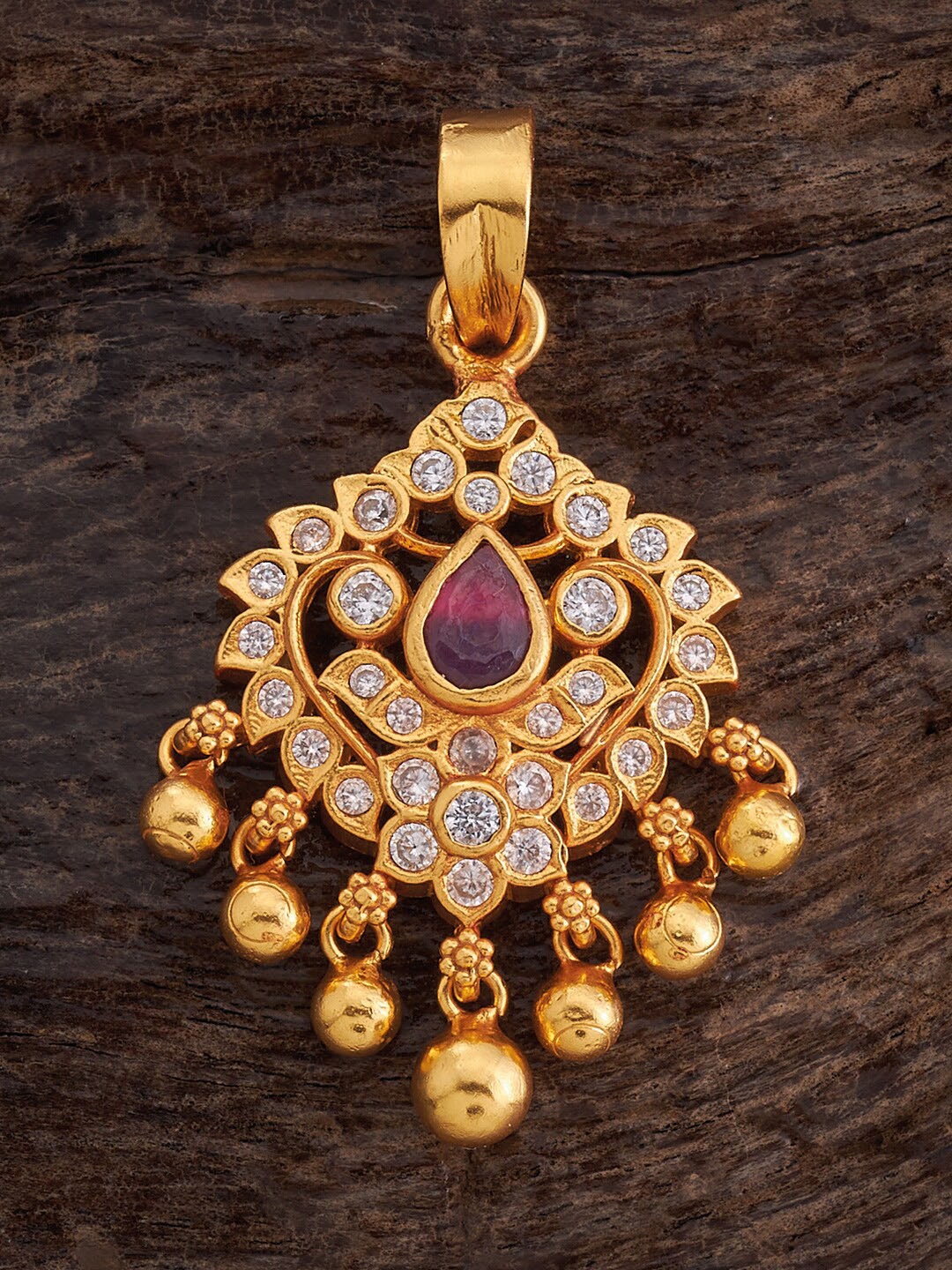 Kushal's Fashion Jewellery 92.5 Pure Silver Stone Studded Temple Pendant, Gold
Kushal's Fashion Jewellery 92.5 Pure Silver Stone Studded Temple Pendant, Gold
