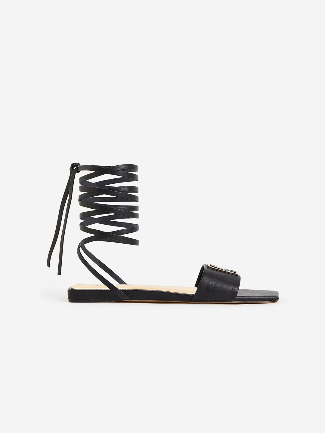 H&M Gladiator Flats, Black