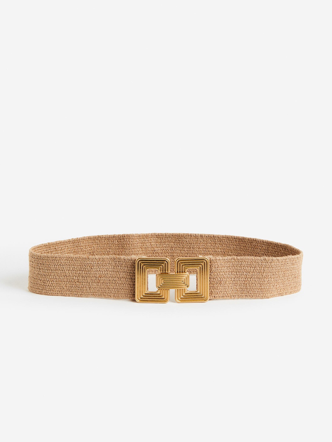 H&M Women Braided Waist Belt, Beige