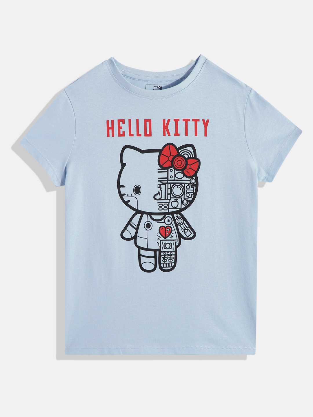 Hello Kitty Girls Hello Kitty Printed T-shirt, Blue