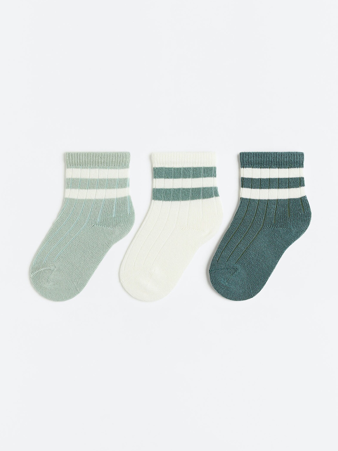 H&M Infant Boys 3-Pack Socks, Green