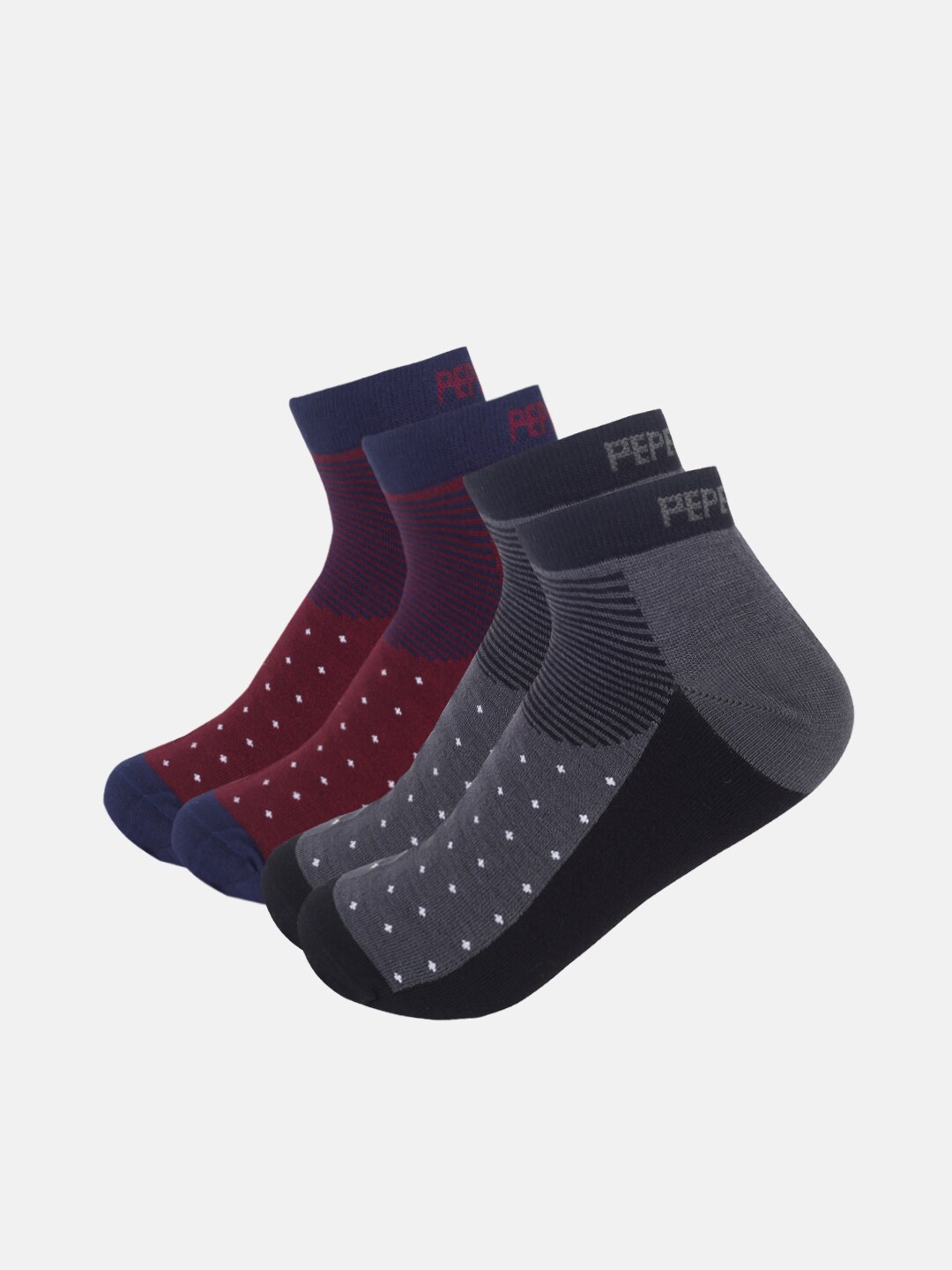 Pepe Jeans Men Pack Of 2 Anti Microbial Striped Ankle Length Socks, Grey
Pepe Jeans Men Pack Of 2 Anti Microbial Striped Ankle Length Socks, Grey