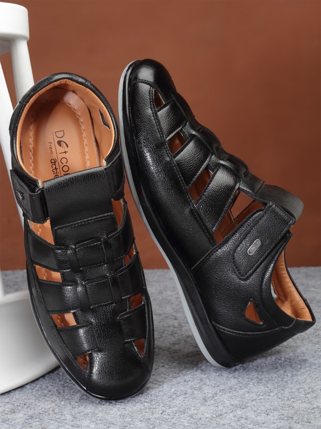 Action Men Fisherman Sandals, Black