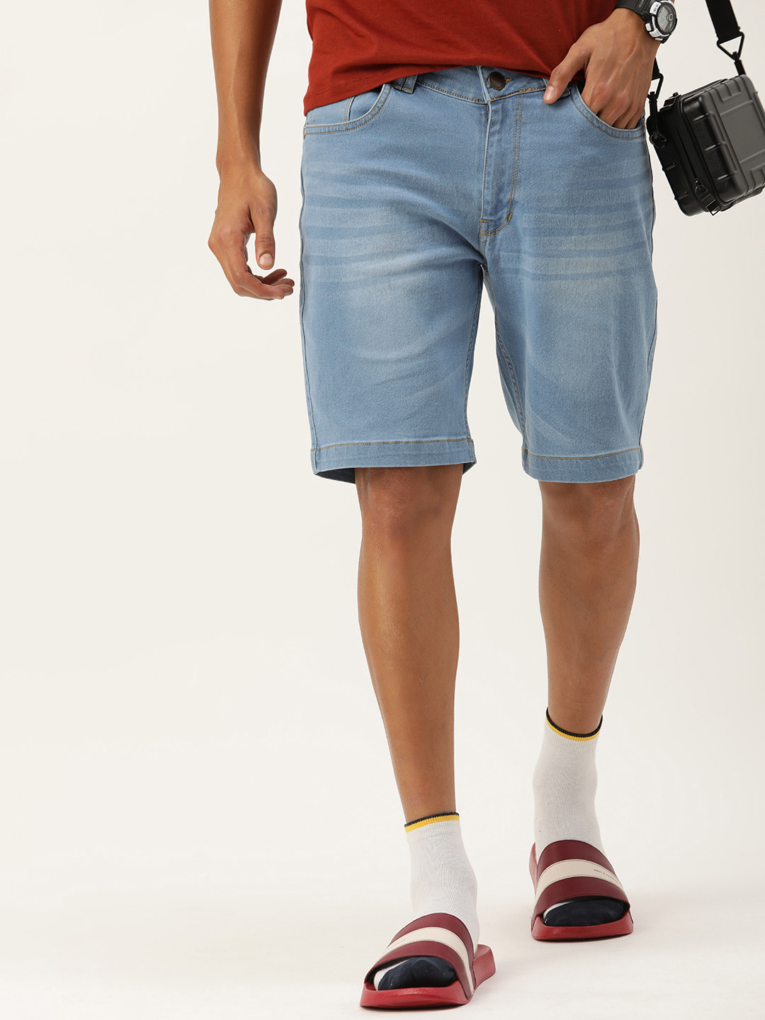 Kook N Keech Men Slim Fit Denim Shorts, Blue
Kook N Keech Men Slim Fit Denim Shorts, Blue