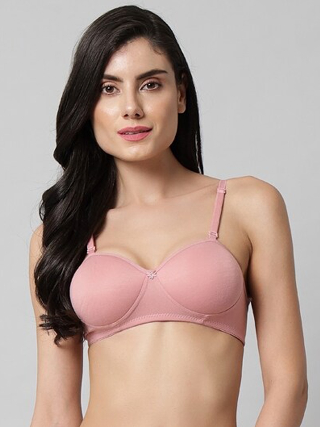 Extoes Medium Coverage Lightly Padded Multyway Strapped Cotton T-Shirt Bra All Day Comfort, Pink
Extoes Medium Coverage Lightly Padded Multyway Strapped Cotton T-Shirt Bra All Day Comfort, Pink