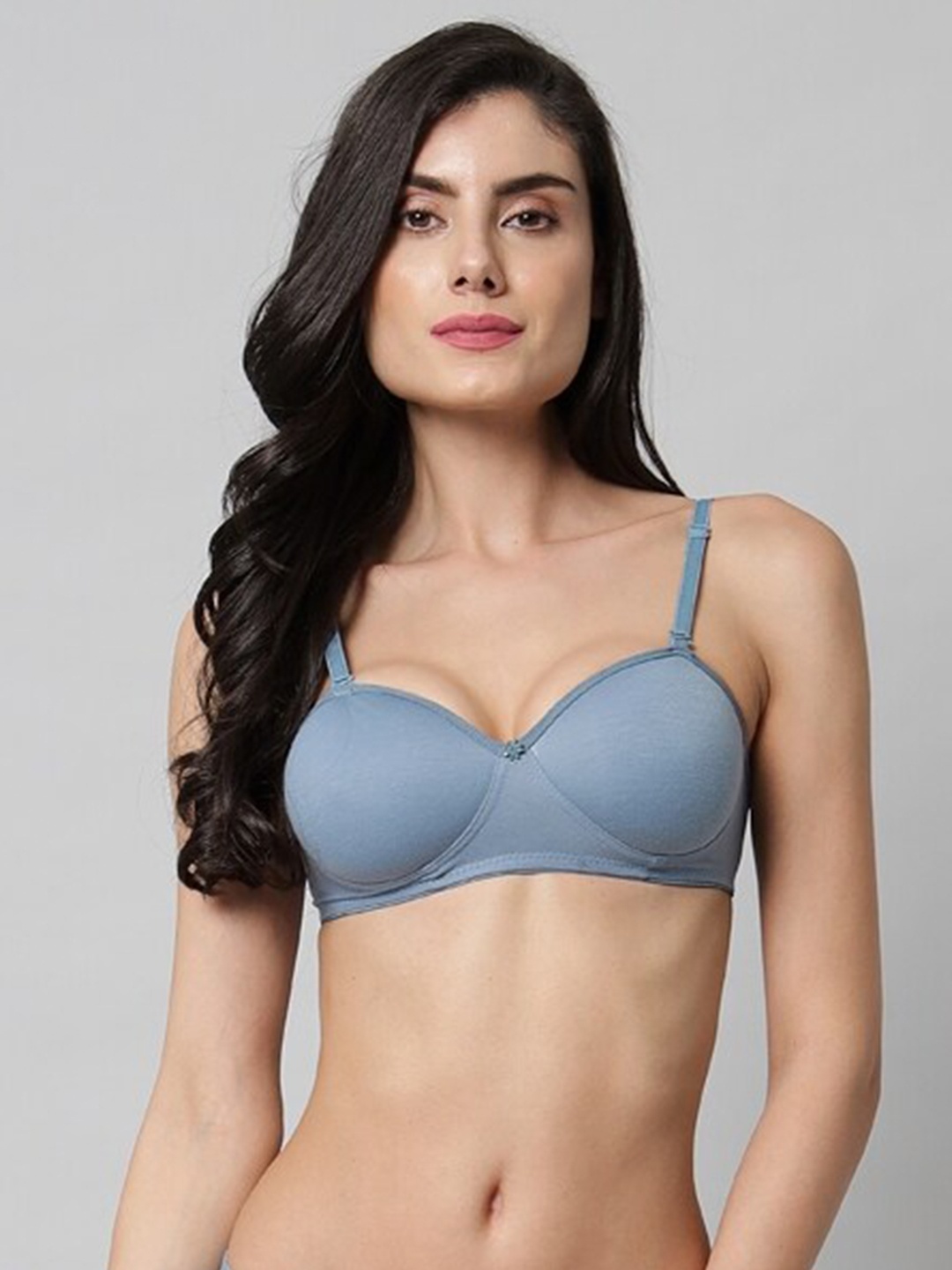Extoes Medium Coverage Lightly Padded Multyway Strapped Cotton T-Shirt Bra All Day Comfort, Blue
Extoes Medium Coverage Lightly Padded Multyway Strapped Cotton T-Shirt Bra All Day Comfort, Blue