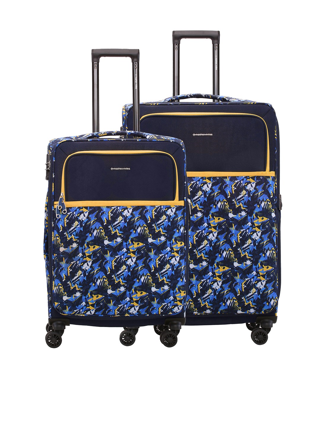 Nasher Miles Unisex Set Of 2 Printed Soft-Sided Medium & Large Trolley Suitcase, Blue
Nasher Miles Unisex Set Of 2 Printed Soft-Sided Medium & Large Trolley Suitcase, Blue