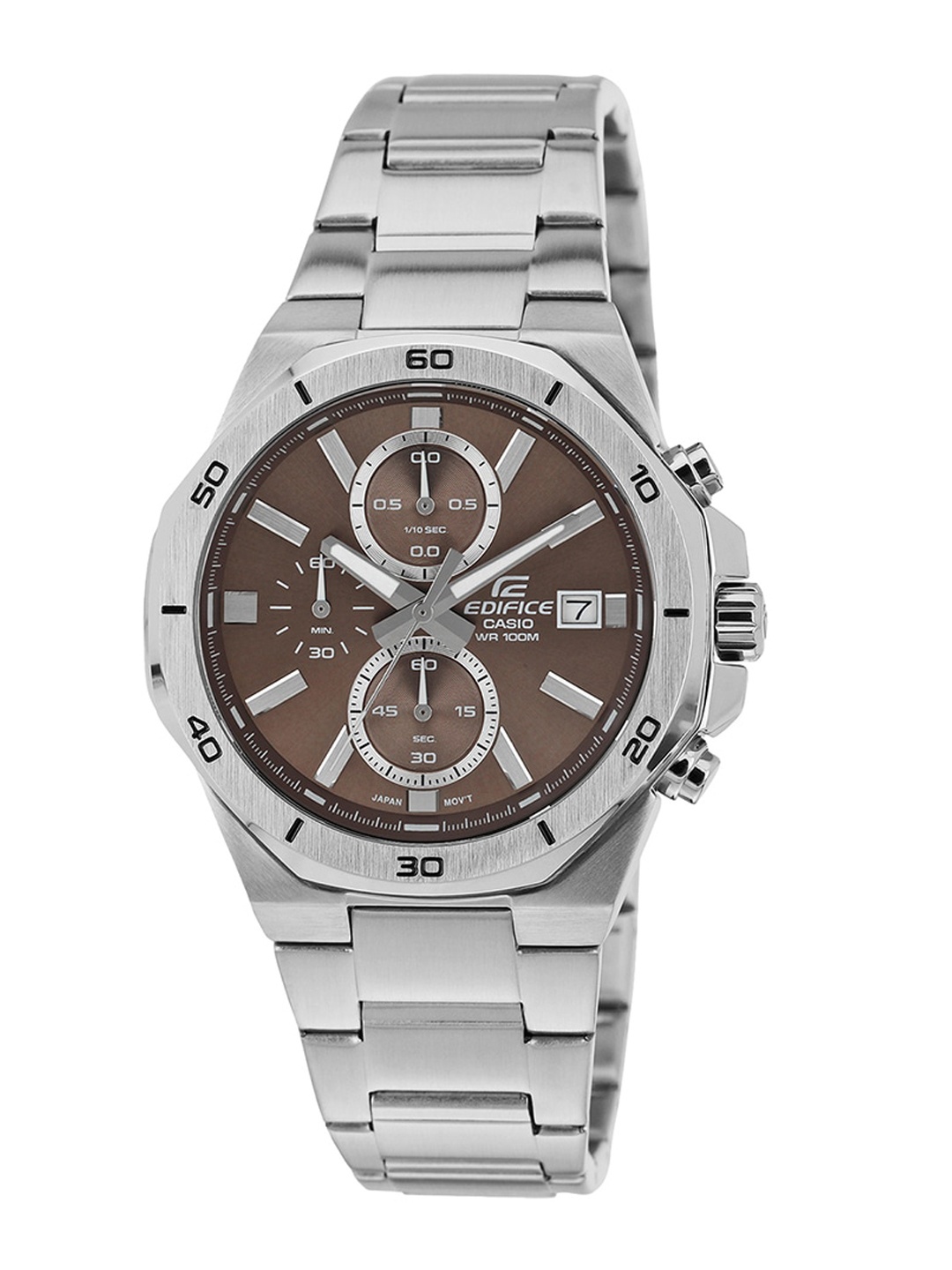 CASIO Men EDifice EFV-640D-5AVUDF Brown Analog Dial Silver Stainless Steel Band ED585
CASIO Men EDifice EFV-640D-5AVUDF Brown Analog Dial Silver Stainless Steel Band ED585