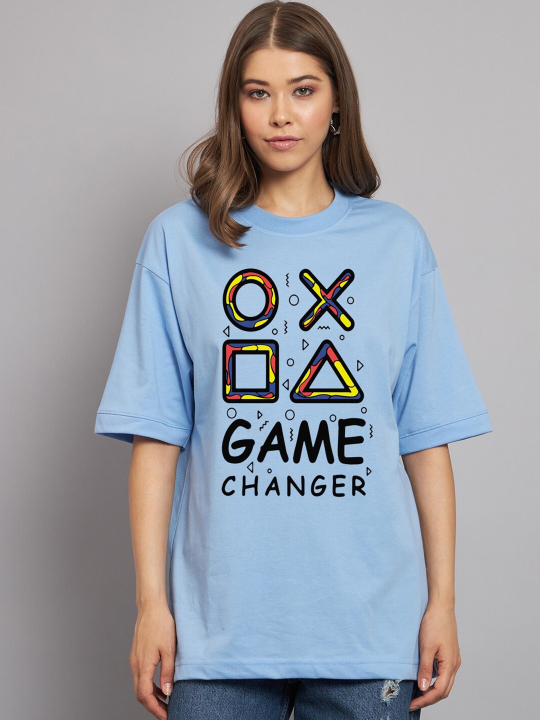 Imsa Moda Typography Printed Drop Shoulder Sleeves Oversize Cotton Casual T Shirt, Turquoise blue
Imsa Moda Typography Printed Drop Shoulder Sleeves Oversize Cotton Casual T Shirt, Turquoise blue