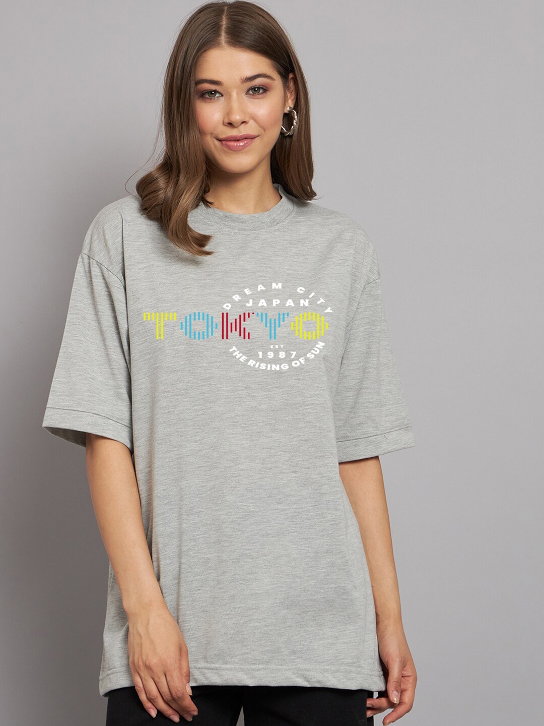 Imsa Moda Typography Printed Drop Shoulder Sleeves Oversize Cotton Casual T Shirt, Grey
Imsa Moda Typography Printed Drop Shoulder Sleeves Oversize Cotton Casual T Shirt, Grey