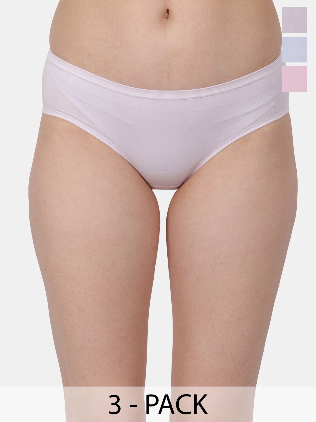 Amour Secret Pack Of 3 Mid-Rise Leak Proof Hipster Briefs P3312_Prl_Pnk_Lblu-Prl_Pnk_Lblu, Purple
Amour Secret Pack Of 3 Mid-Rise Leak Proof Hipster Briefs P3312_Prl_Pnk_Lblu-Prl_Pnk_Lblu, Purple
