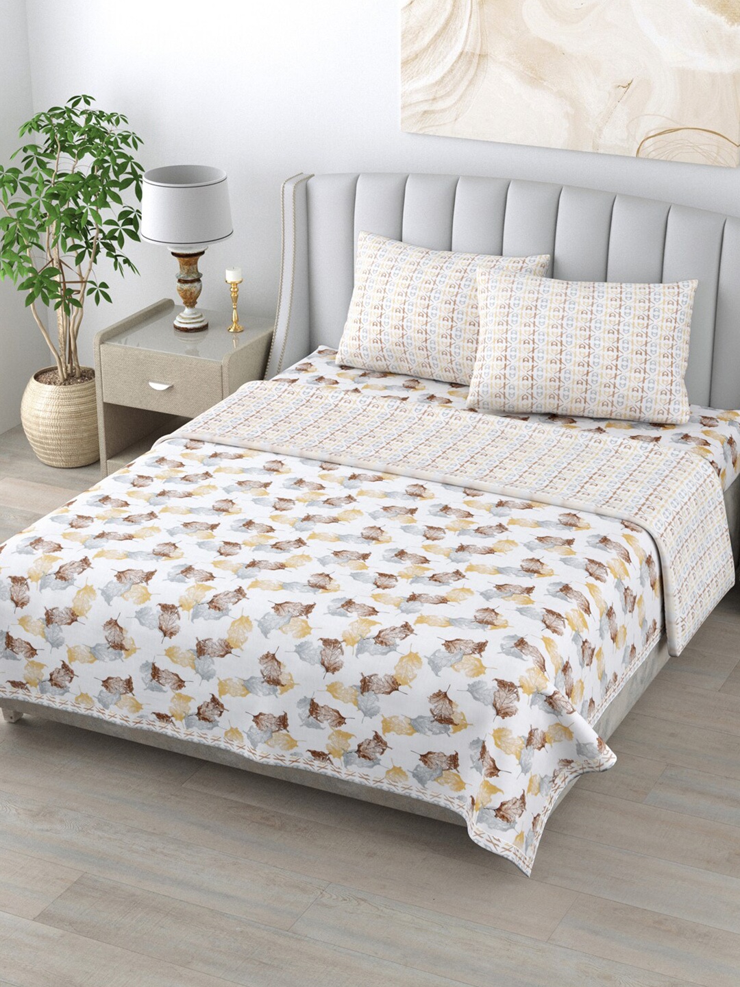 Home Fresh White & Yellow Printed 210 GSM Cotton Double King Reversible Dohar Set
Home Fresh White & Yellow Printed 210 GSM Cotton Double King Reversible Dohar Set