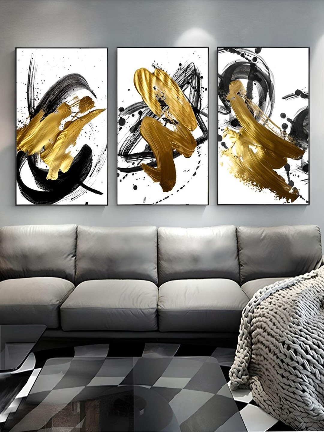 THE HANDMADE FLAIR White & Beige 3 Pieces Nordic Contemporary Painting Wall Art
THE HANDMADE FLAIR White & Beige 3 Pieces Nordic Contemporary Painting Wall Art