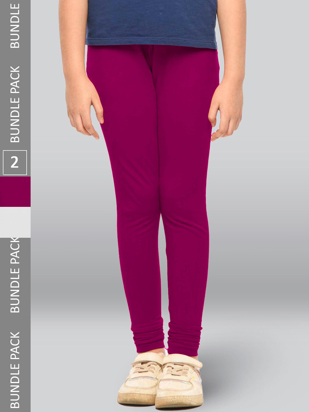 LYRA Girls Pack Of 2 Churidar-Length Cotton Breathable Leggings, White
LYRA Girls Pack Of 2 Churidar-Length Cotton Breathable Leggings, White