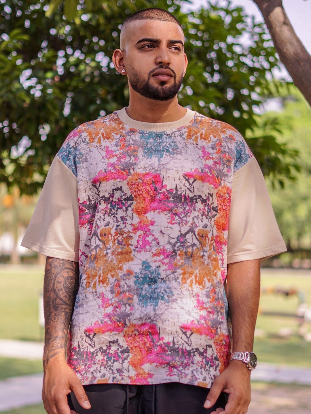 ADDY'S for men Abstract Printed Extended Sleeves Linen Raw Edge Loose T-Shirt, Beige
ADDY'S for men Abstract Printed Extended Sleeves Linen Raw Edge Loose T-Shirt, Beige