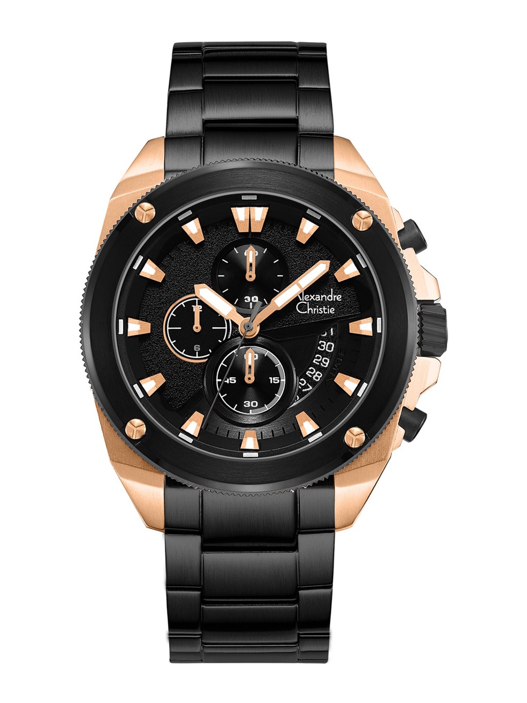 Alexandre Christie Men Dial & Stainless Steel Straps Analogue Watch 6646MCBBRBA, Black
Alexandre Christie Men Dial & Stainless Steel Straps Analogue Watch 6646MCBBRBA, Black
