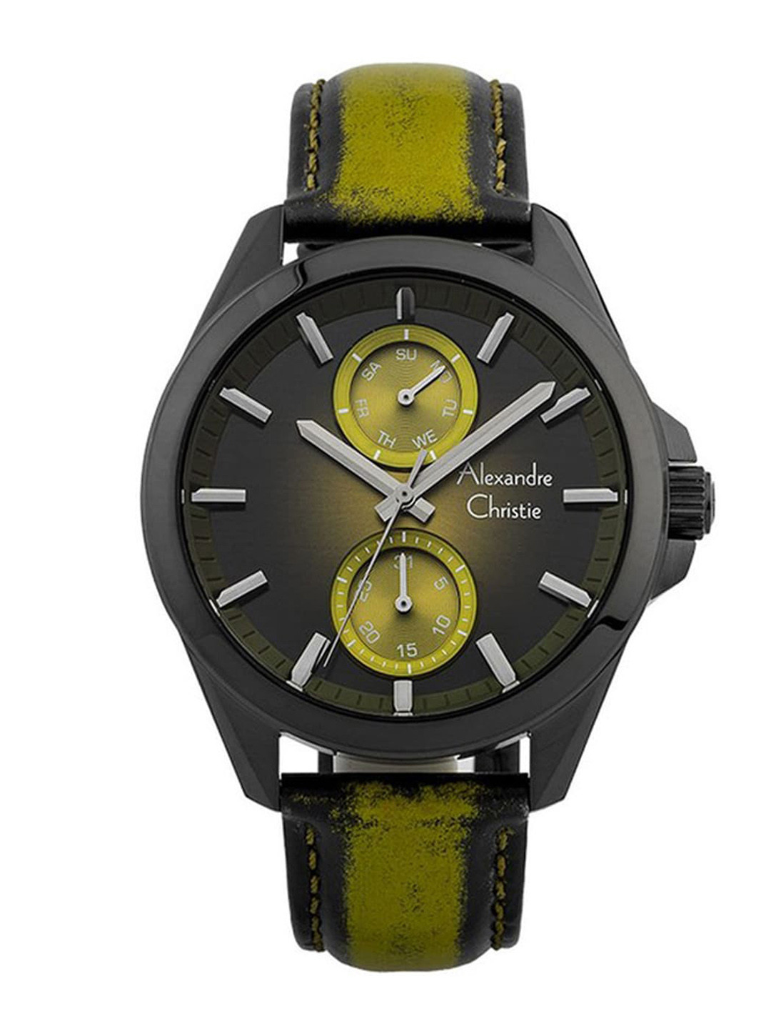 Alexandre Christie Men Dial & Leather Straps Analogue Watch 6573MFLIGGN, Green
Alexandre Christie Men Dial & Leather Straps Analogue Watch 6573MFLIGGN, Green