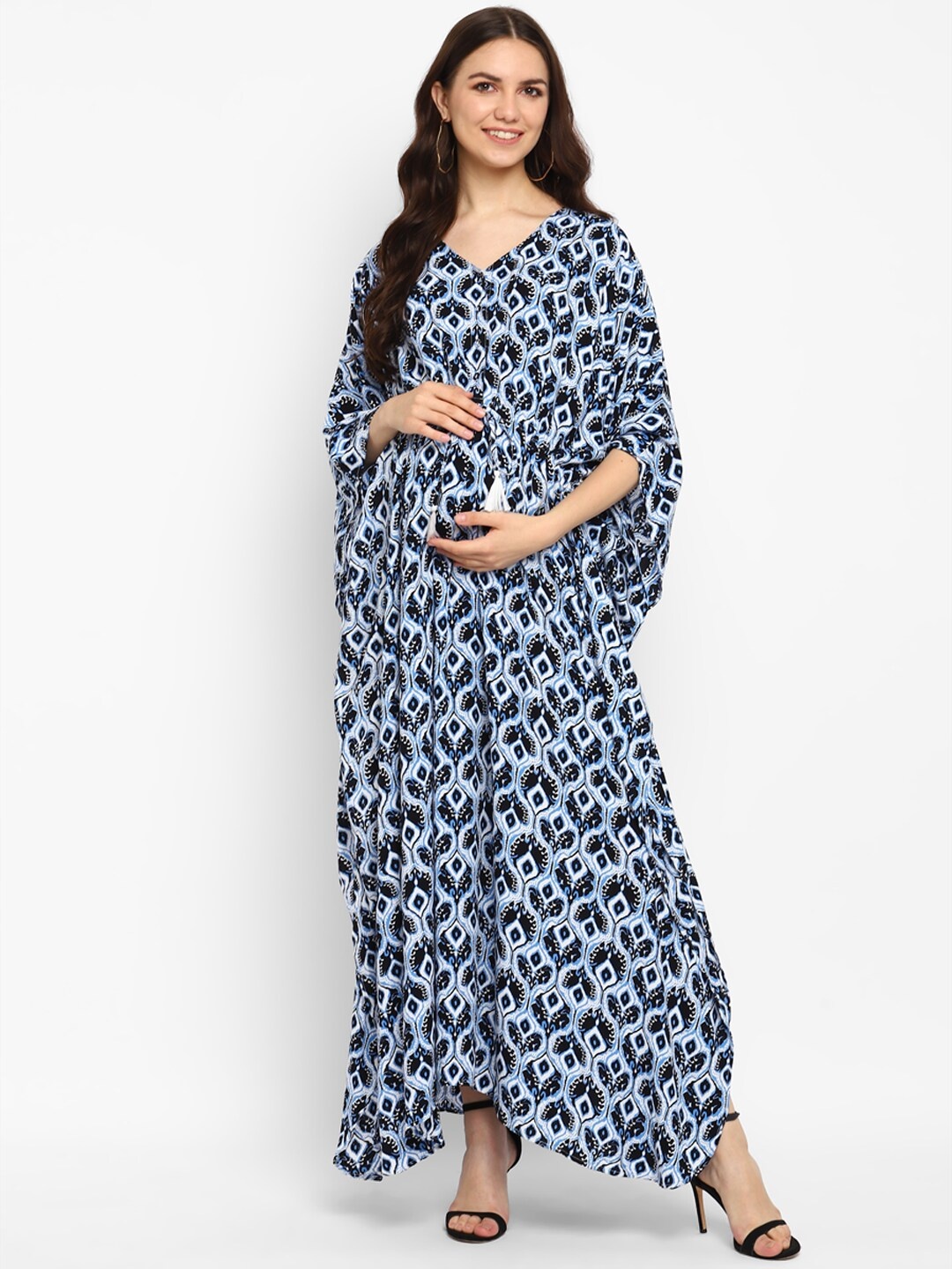 Momsoon Maternity Ethnic Motifs Printed Kimono Sleeve Tie Up Cotton Kaftan Maternity Dress, Turquoise blue
Momsoon Maternity Ethnic Motifs Printed Kimono Sleeve Tie Up Cotton Kaftan Maternity Dress, Turquoise blue