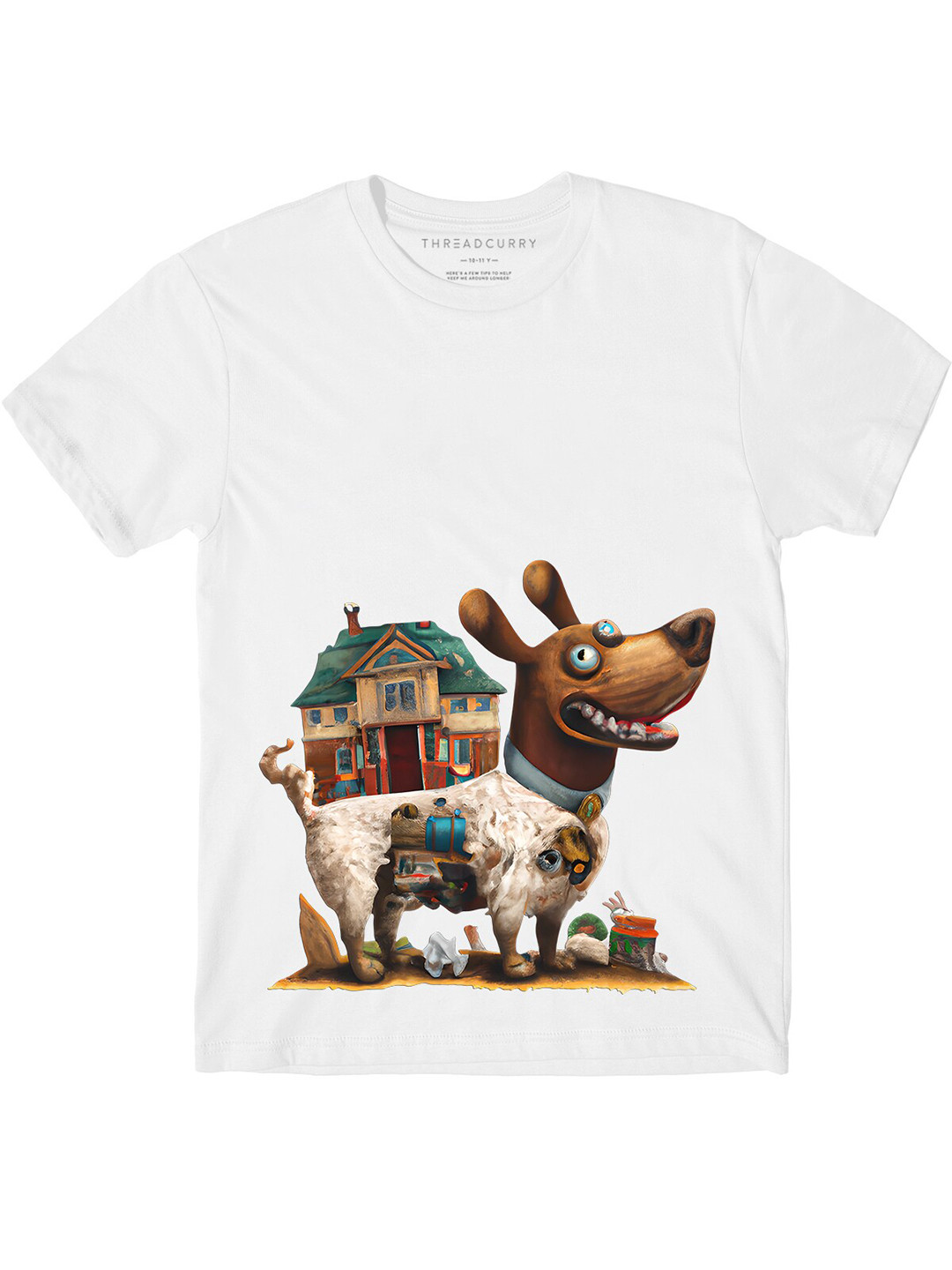 THREADCURRY Boys Graphic Printed Cotton T-shirt, White
THREADCURRY Boys Graphic Printed Cotton T-shirt, White