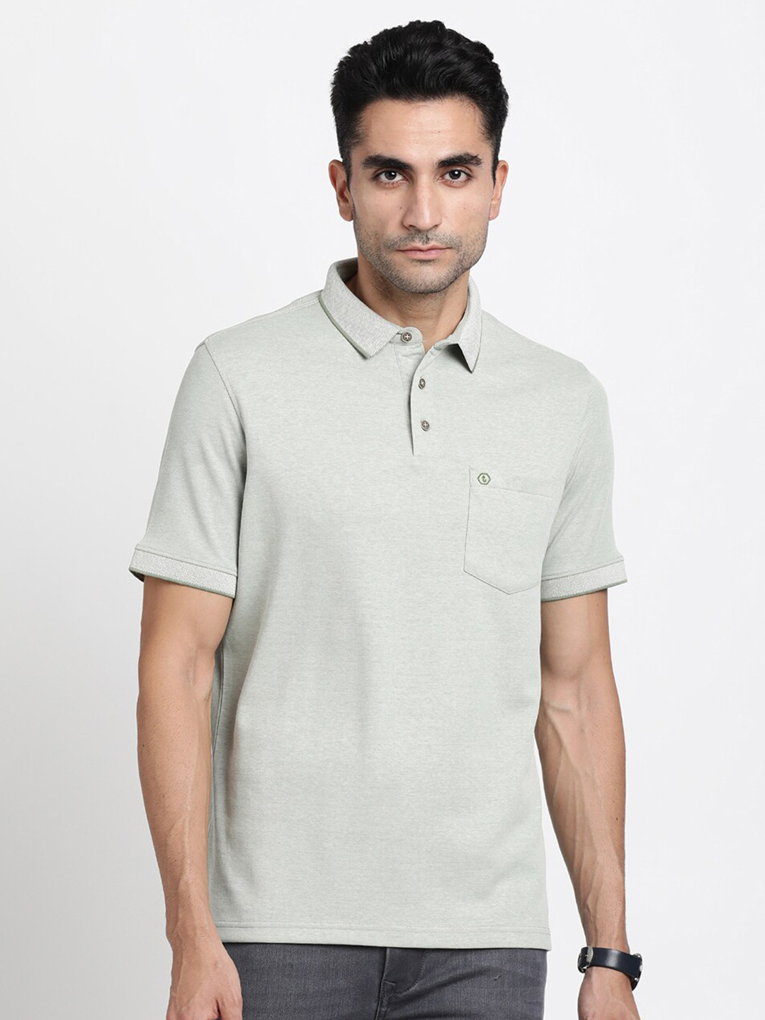 Turtle Polo Collar Slim Fit Cotton T-shirt, Green
Turtle Polo Collar Slim Fit Cotton T-shirt, Green