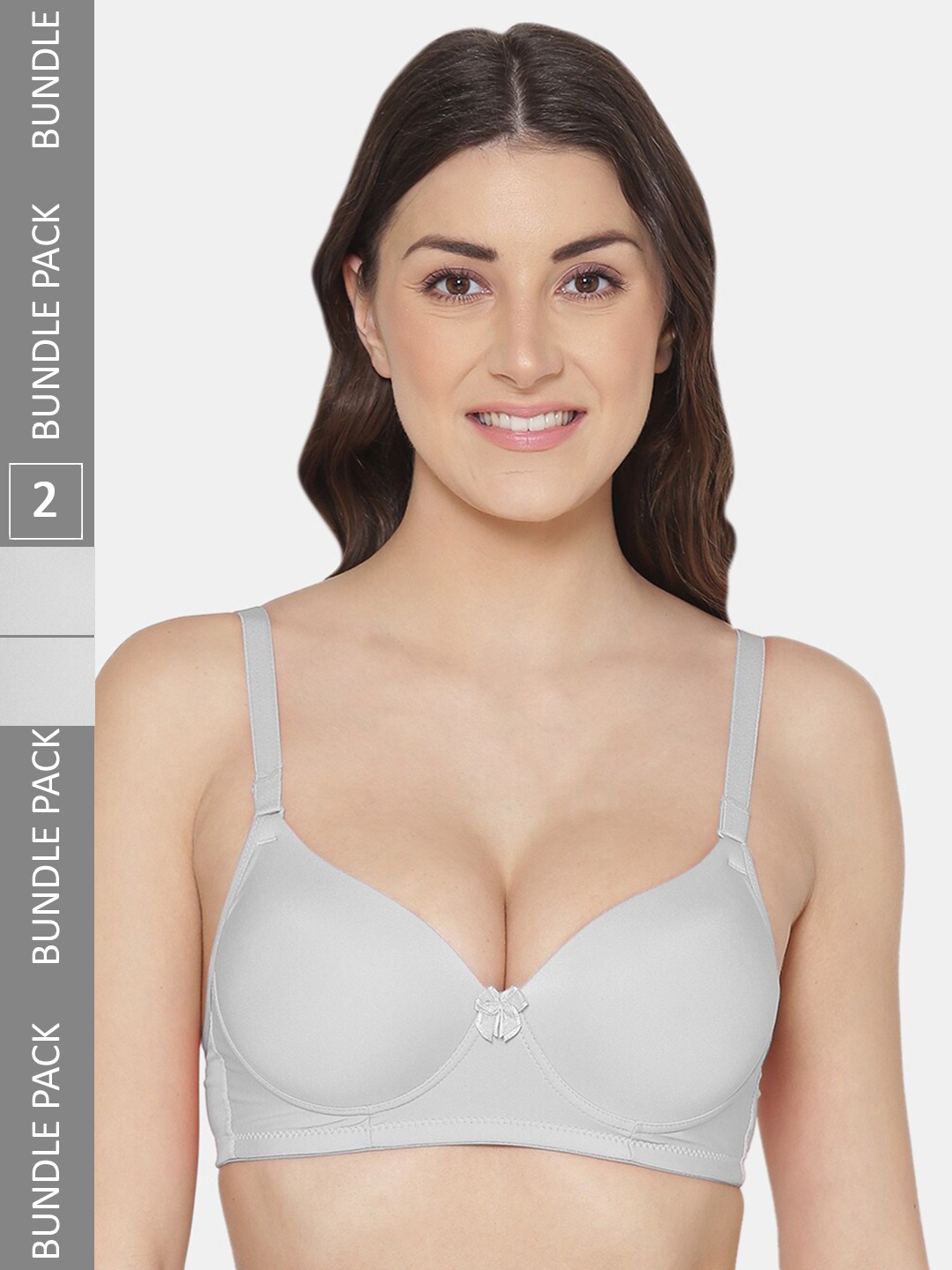 Tweens Pack Of 2 Push-Up Bra All Day Comfort With Medium Coverage Heavily Padded, Grey
Tweens Pack Of 2 Push-Up Bra All Day Comfort With Medium Coverage Heavily Padded, Grey
