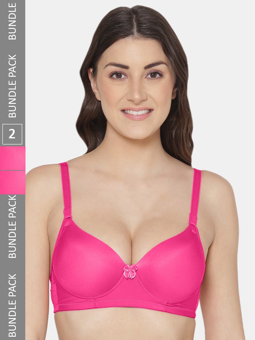 Tweens Pack Of 2 Push-Up Bra All Day Comfort With Medium Coverage Heavily Padded, Pink
Tweens Pack Of 2 Push-Up Bra All Day Comfort With Medium Coverage Heavily Padded, Pink