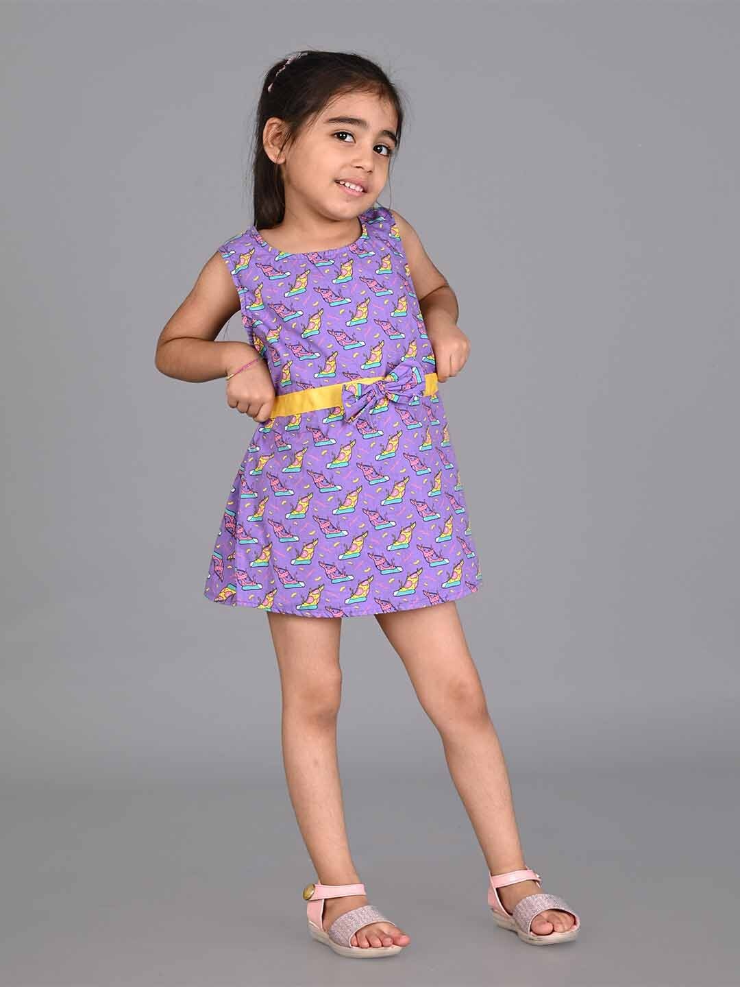 Creative Kids Girls Conversational Printed Sleeveless Bow Cotton A-Line Dress, Purple
Creative Kids Girls Conversational Printed Sleeveless Bow Cotton A-Line Dress, Purple