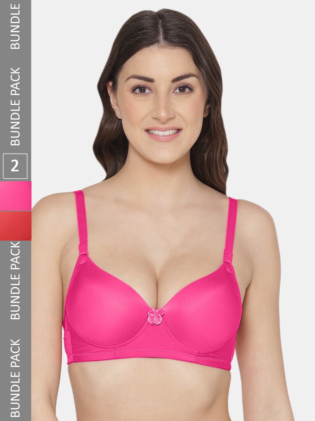 Tweens Pack Of 2 Push-Up Bra All Day Comfort With Medium Coverage Heavily Padded, Pink
Tweens Pack Of 2 Push-Up Bra All Day Comfort With Medium Coverage Heavily Padded, Pink
