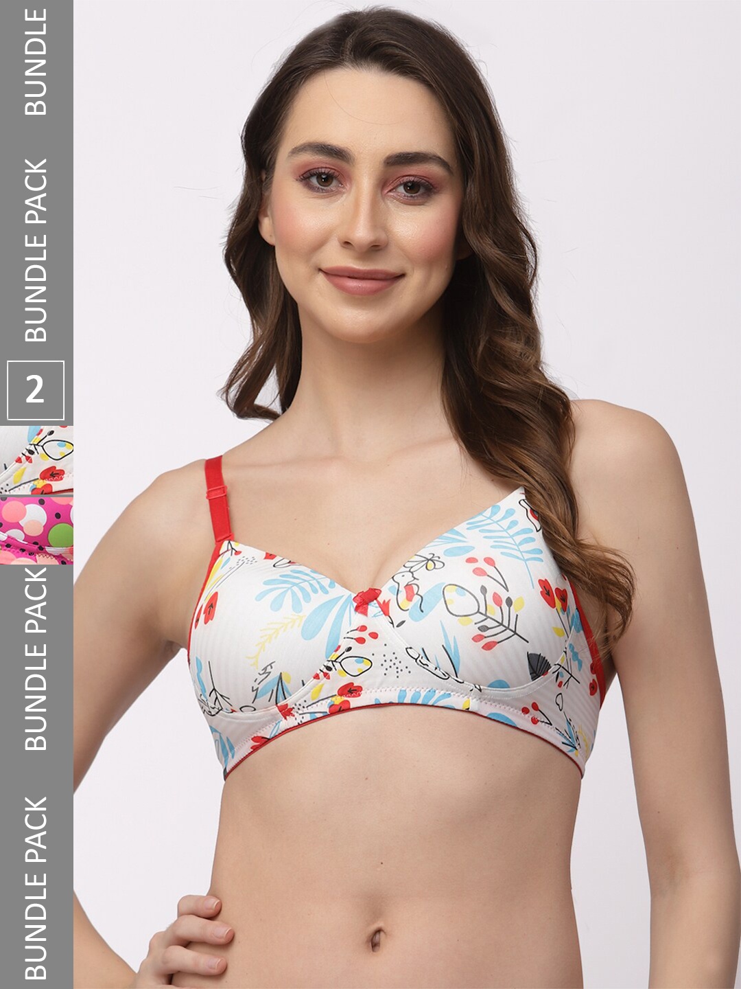 College Girl Pack Of 2 Printed Full Coverage Lightly Padded T-Shirt Bras All Day Comfort, White
College Girl Pack Of 2 Printed Full Coverage Lightly Padded T-Shirt Bras All Day Comfort, White